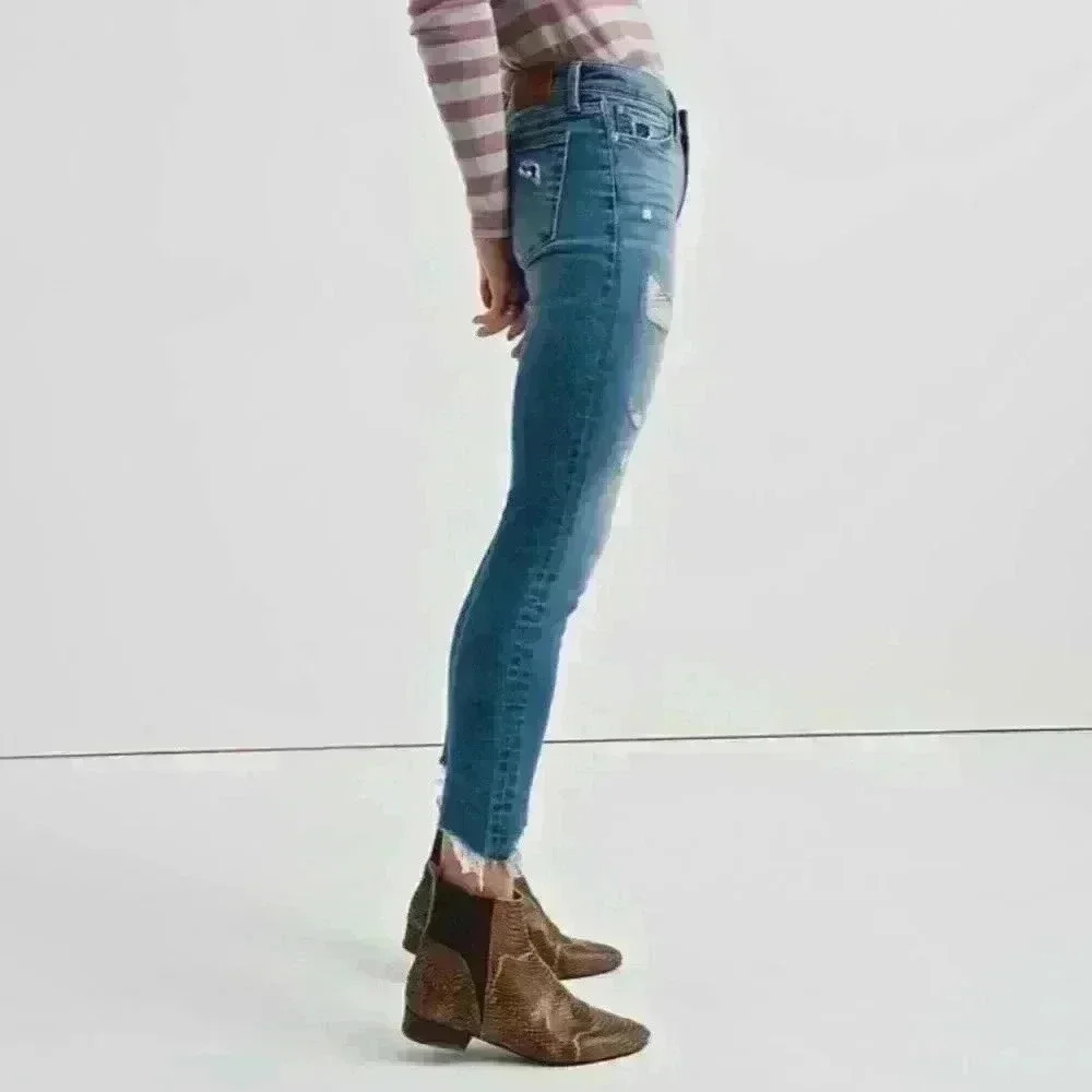 Lucky Brand Ava Mid Rise Skinny Jean Blue Via Alca - Picture 4 of 4